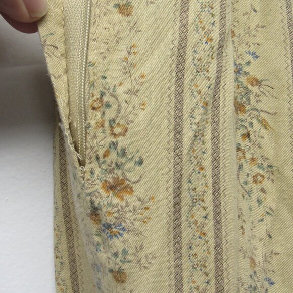 Vintage 70s U-Too California Skirt Floral Boho Hippie Prairie Midi Sz 9/10 - Picture 4 of 5